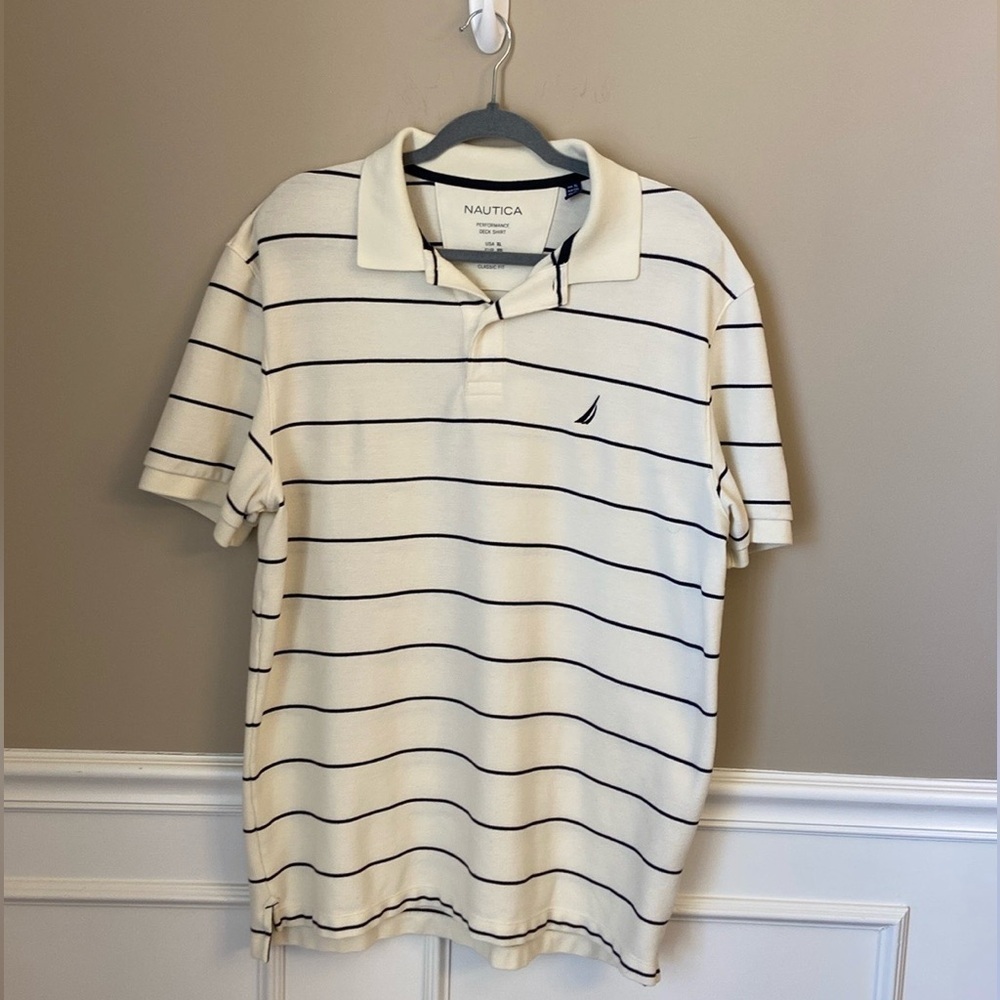 Men’s Nautica Striped Polo - XL
